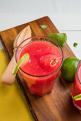 Image showing Watermelon smoothies