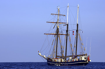 Image showing Three sail schooner