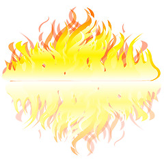 Image showing Flame on white background