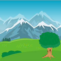 Image showing Mountain year landscape
