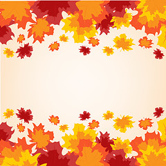 Image showing Colorful background from autumn sheet