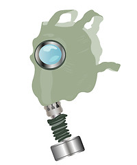 Image showing Gas mask on white background