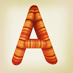 Image showing Wooden Alphabet. Letter \