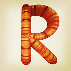 Image showing Wooden Alphabet. Letter \