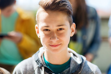 Image showing happy teenage boy face