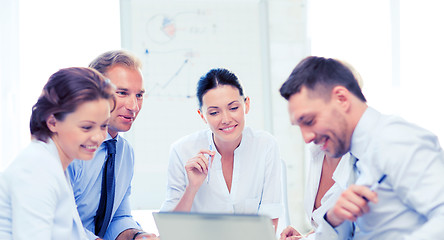 Image showing business team having meeting in office