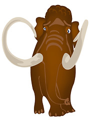 Image showing Extinct prehistorical animal mammoth