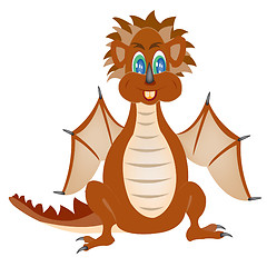 Image showing Illustration of the cartoon dragon