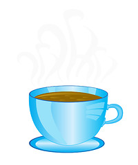 Image showing Cup aromatic coffee