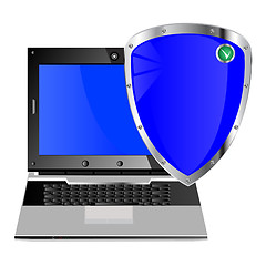 Image showing Computer and his protection