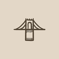 Image showing Bridge sketch icon.