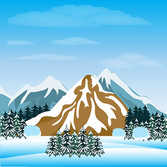 Image showing Winter in mountain