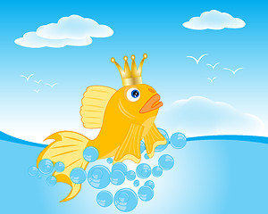 Image showing Goldfish seaborne