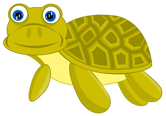 Image showing Cartoon of the terrapin on white background