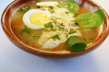 Image showing Soup on white