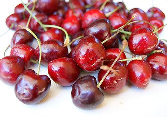 Image showing Much berries sweet cherries