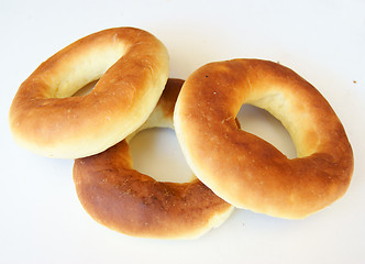 Image showing Three bagels