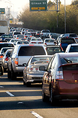 Image showing Californian morning rush