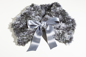 Image showing woolen scarf on white background highly detailed