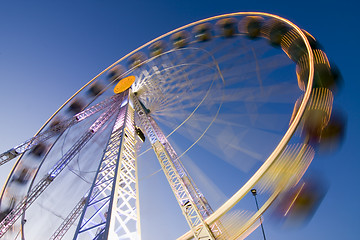 Image showing Big wheel on a fun fair
