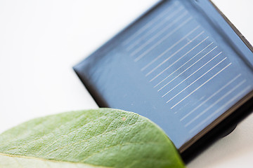 Image showing close up of solar battery or cell