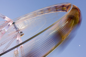 Image showing Big wheel on a fun fair