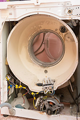 Image showing View parsed washing machine without the drum