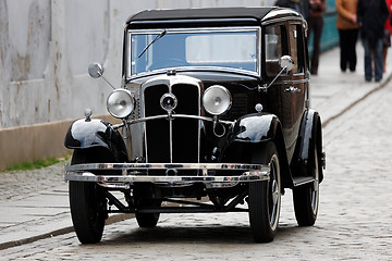 Image showing Beautiful chrome of vintage car