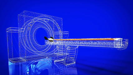 Image showing computer tomographic scanner 3d illustration