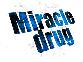 Image showing Medicine concept: Miracle Drug on Digital background