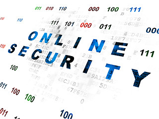 Image showing Privacy concept: Online Security on Digital background