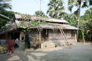 Image showing A simple house in Bengali village
