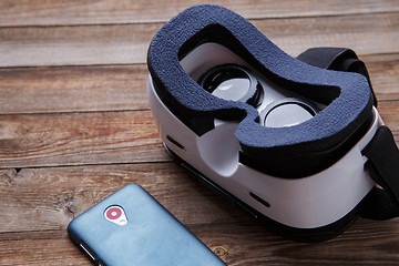 Image showing virtual vr glasses goggles headset