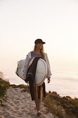 Image showing Surfer Girl