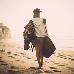 Image showing Surfer Girl