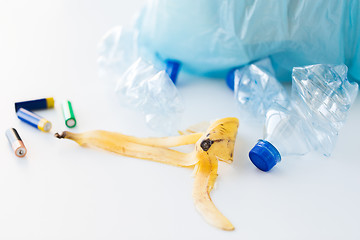 Image showing close up of rubbish bag with trash