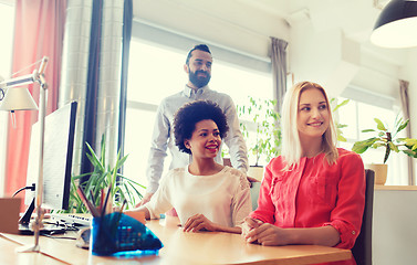 Image showing happy creative team in office