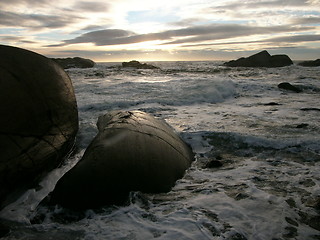 Image showing Sea view in january