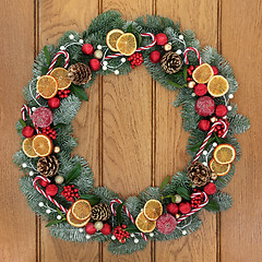 Image showing Christmas and Advent Wreath