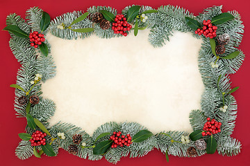 Image showing Traditional Christmas Border