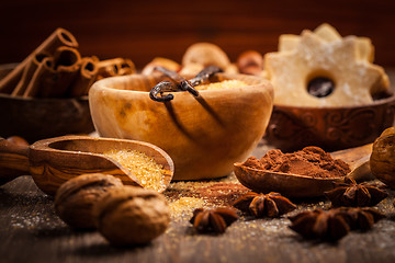 Image showing Spices and baking ingredients