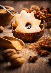 Image showing Spices and baking ingredients