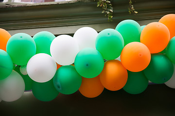 Image showing close up of balloons garland decoration