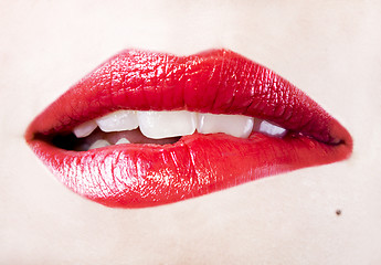 Image showing sexy girl lips