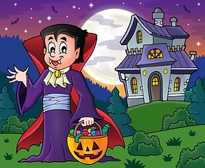 Image showing Halloween vampire theme image 9