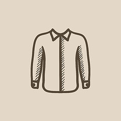 Image showing Shirt sketch icon.