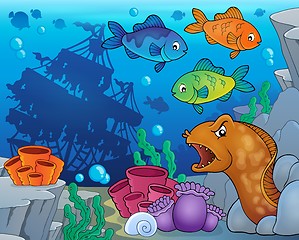 Image showing Underwater ocean fauna theme 9