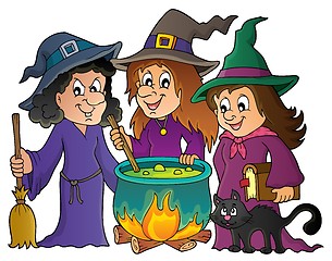 Image showing Three witches theme image 1