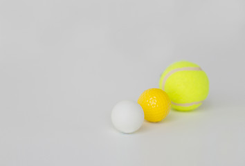 Image showing close up of different sports balls set