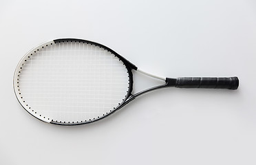 Image showing close up of tennis racket